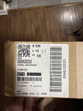 5304528253 Frigidaire Oem Range Oven Control Panel