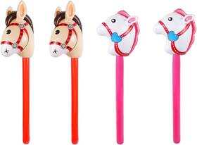 Frigidaire 711181400250 4 Pieces Inflatable Stick Horse Head Balloon Funny