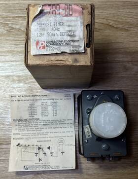 A-789-00 Frigidaire Refrigerator Defrost Timer 12 Hour 30 Min 120v