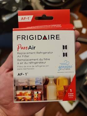 Frgpaaf1 Frigidaire Pureair Replacement Refrigerator Air Filter Af-1
