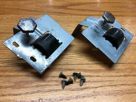 241889002 Frigidaire Kenmore 1465382 Refrigerator Front Roller Wheel Leg Set 241889001 #2