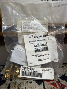 Fm8260962 Frymaster 8260962 Kit Mj45/gf40 Nat To Lp Genuine Oem