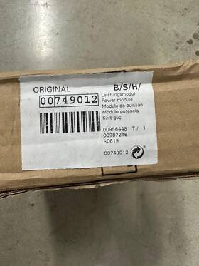 00749012 Gaggenau Gaggenau/bosch/thermador Control Module Pn