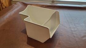 197d4115p001 Ge Refrigerator Ice Bucket Oem P/n Clean White No Damage Euc