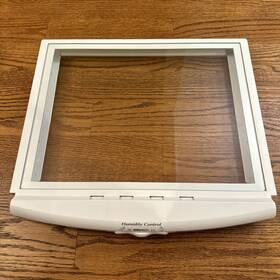 200d1844p001 Ge Refrigerator Humidity Control Crisper Cover Frame And Glass