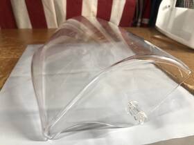 200d4825p001 Ge Refrigerator Clear Butter Dairy Door Flip Lid Oem Shield Cover