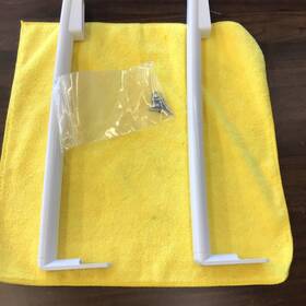 Wr12x31132 Ge 241852704 Genuine Refrigerator Or Freezer Door Handle With Mounting Screws