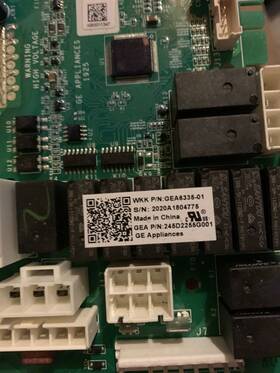 245d2255g001 Ge Genuine Oem Refrigerator Control Number Model Part #