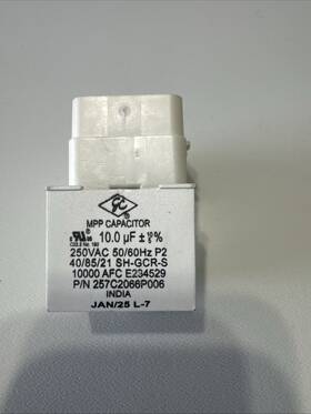 257c2066p006 Ge Refrigerator Capacitor Compressor Run 10uf 250vac 50/60hz