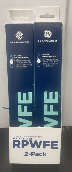Ge 313036593539 2x Genuine Rpwfe Refrigerator Water Filters With Chip Free Ship Return Ge 313036593539 2x Genuine Rpwfe Refrigerator Water Filters With Chip Free Ship Return