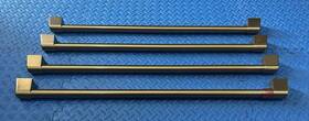 Cxsb4h4pvcg Ge 4h4pvcg Cafe/ge Brushed Brass Handle Kit #cxsb4h4pvcg For Refrigerators C-pics And Desc
