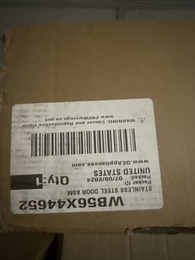 Wb56x44652 Ge Wb56x41427 Oem Stainless Steel Door Asm