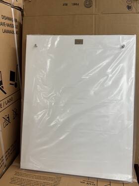 Wd27x33660 Ge Dishwasher Matte White Outer Door Panel. Genuine Oem Wd27x33660 Ge Dishwasher Matte White Outer Door Panel. Genuine Oem