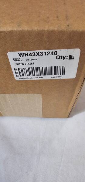 Wh43x31240 Ge New Oem Appliance Auger