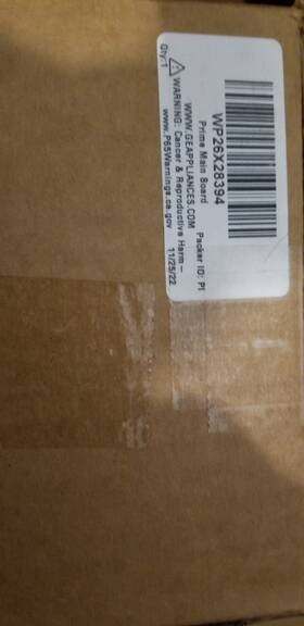Wp26x28394 Ge Main Board
