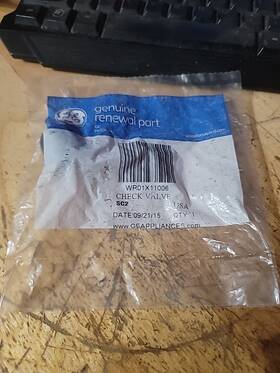 Wr01x11006 Ge Refrigerator Defrost Drain Tube Check Valve