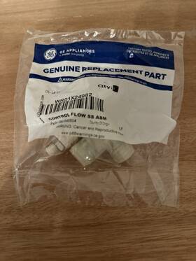 Wr01x24982 Ge Appliances Control Flow Ss Asm Genuine Oem Refrigerator New
