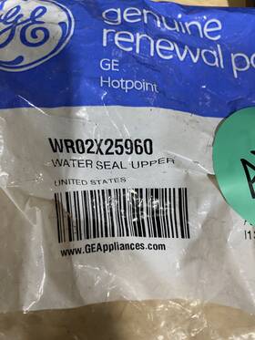 Wr02x25960 Ge Water Seal Upper Oem Wr02x25960 Ge Water Seal Upper Oem