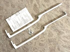 Wr12x10576 Ge General Electric Refrigerator Door Handle Kit - Oem New White
