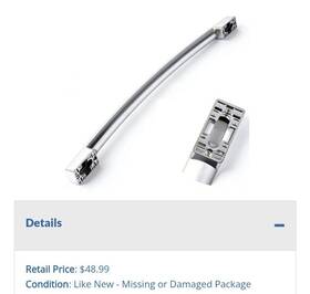 Wr12x37485 Ge Refrigerator Freezer Door Handle Oem Replacement Stainless Steel