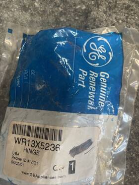 Wr13x5236 Ge Lower Hinge Genuine Oem .h9a3 Wr13x5236 Ge Lower Hinge Genuine Oem .h9a3