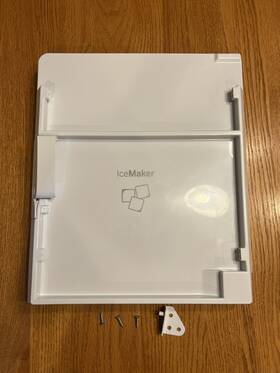Wr14x36431 Ge Profile Refrigerator White Ice Box Door With Gasket And Latch