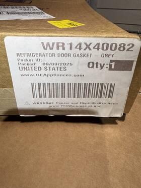 Wr14x40082 Ge Refrigerator Door Gasket Part New In Box Wr14x40082 Ge Refrigerator Door Gasket Part New In Box