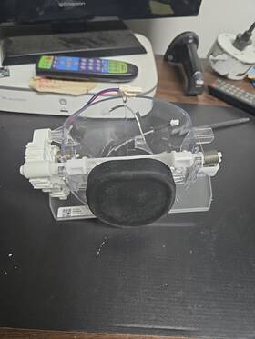 Wr17x31928 Ge Oem Ice Funnel Bracket With Autofill Sensors And Motor A1 Wr17x31928 Ge Oem Ice Funnel Bracket With Autofill Sensors And Motor A1