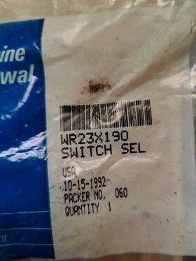 Wr23x366 Ge Wr23x190 Hotpoint Refrigerator Dispenser Switch White Usa Made