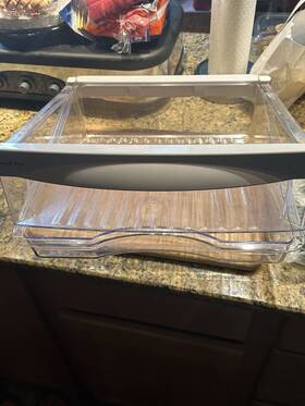 Wr32x10839 Ge Refrigerator Snack Pan Drawer Free Shipping