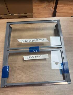 Ge Wr32x31957 Oem Refrigerator Quickspace Shelf - Gray New Open Box Nob 30d