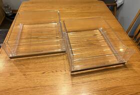 Wr32x31962 Ge Profile Refrigerator Clear Vegetable Pan - Two Available