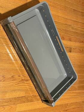 Wr32x36735 Ge Gray Freezer Upper Basket No Slide Rails And Divider 30-1/4 Inch X15 C337