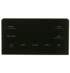 Wr55x35749 Ge Fridge Display Assembly Black Slate Wr55x35749 Ge Fridge Display Assembly Black Slate