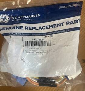 Wr57x25054 Ge New Refrigerator Water Valve Oem Genuine Sealed Part Usa