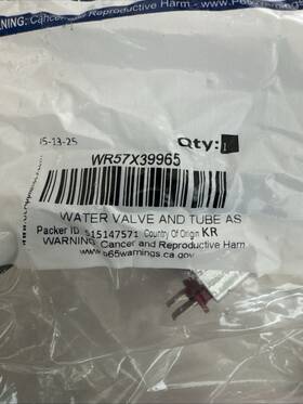 Wr57x39965cm Ge Refrigerator Water Inlet Valve Choice Manufactured Part Wr57x39965