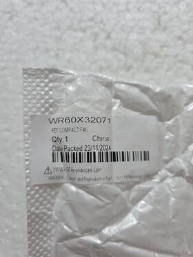 Ge Wr60x32071 Evaparator Fan