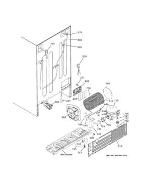 Wr60x43906 Ge New Oem Refrigerator Condenser Fan Assembly