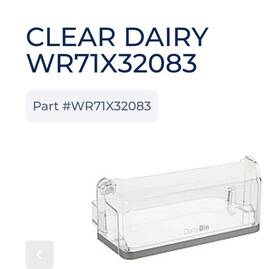 Pge29bytdfs Ge Wr71x32083 Right Door Clear Dairy Bin For Refrigerator C749