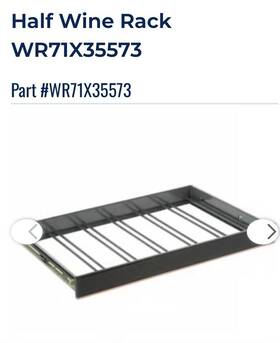 Ccp06dp2pds1 Ge Wr71x35573 Half Wine Rack For Beverage Center #494