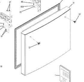 Wr78x33847 Ge Refrigerator Freezer Stainless Steel Door Genuine Oem Part