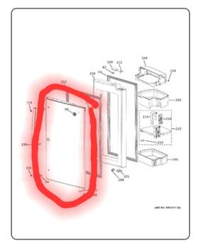 Wr78x45289 Ge New 36 Inch Outer Door Replacement Stainless Steel Oem Fits 5 Models