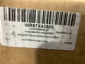 Wr87x43805 Ge Compressor New In Box Comp Shelf