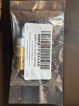 Wr97x33345 Ge New 10.5mm X 8mm Brass Reducer Fitting