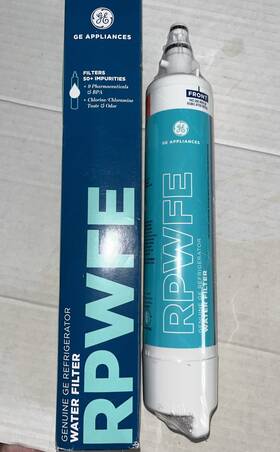 Wyb1.0325 Ge Genuine Rpwfe Refrigerator Water Filter New In Sealed Pack Box Opened