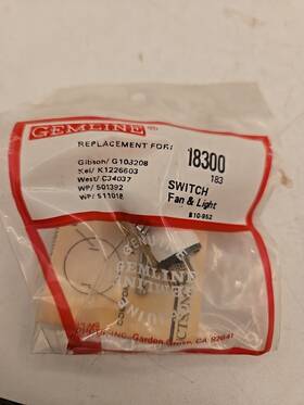 5300900832 Gemline B10-952 18300 Nos Refrigerator Fan Light Switch G108208 K1226603 C34037 9c7