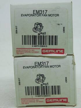 Em-317 Gemline Lot Of 2 Em317 Evaporator Fan Motor New In Box Free Ship Ap