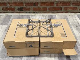 Wb31k10046 General Electric Complete Set Of 4 Ge Taupe Burner Grates/oem Wb31k10046-new/open Box And Sealed