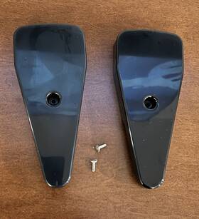 Wr02x11623 General Electric Ge Refrigerator Hinge Cover Oem Black Top Door Pair