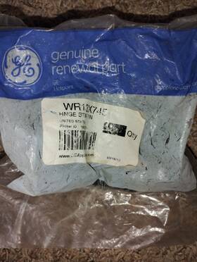 Wr13x745 General Electric Refrigerator Bottom Hinge Pin Ge Oem New Sealed